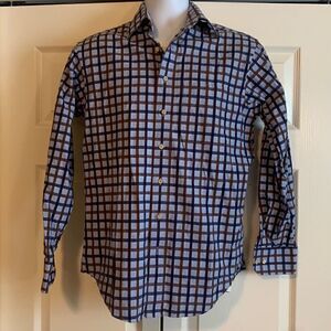 SCOTT BARBER, dress shirt, small, 100% cotton, new condition